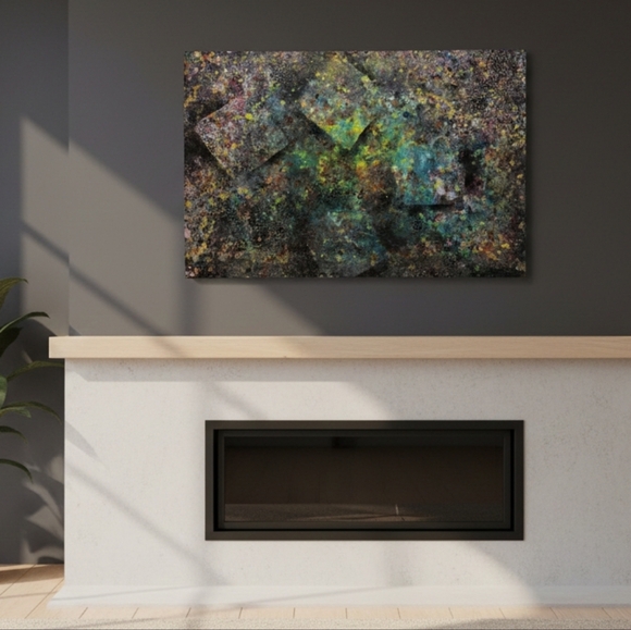 Hand Crafted Other - HANDCRAFTED Painting Abstract Artwork HANDPAINTED HANDMADE Wall Art Decor